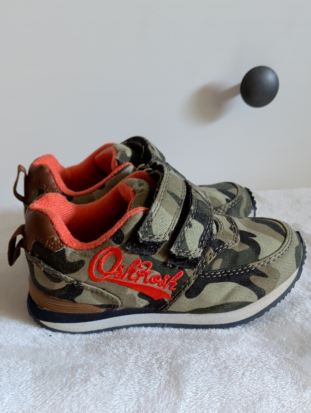 OshKosh B'gosh Camo Toddler Sneakers with Coral Accents